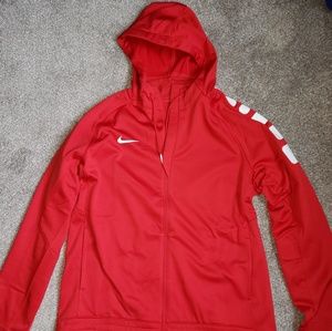 Nike Therma Elite Jacket Hoodie Mens XL Red White